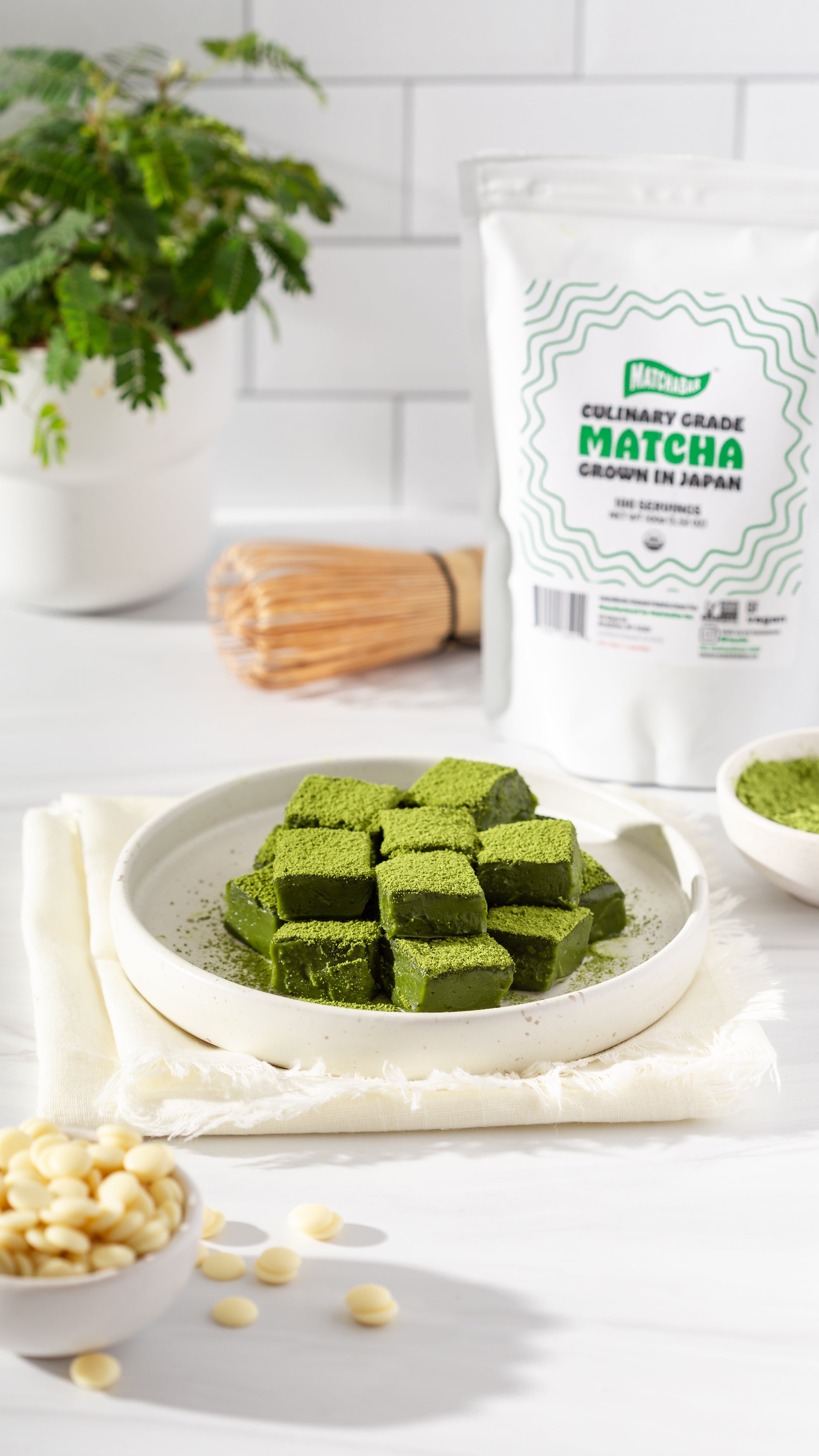 Matcha Nama Chocolate Bars