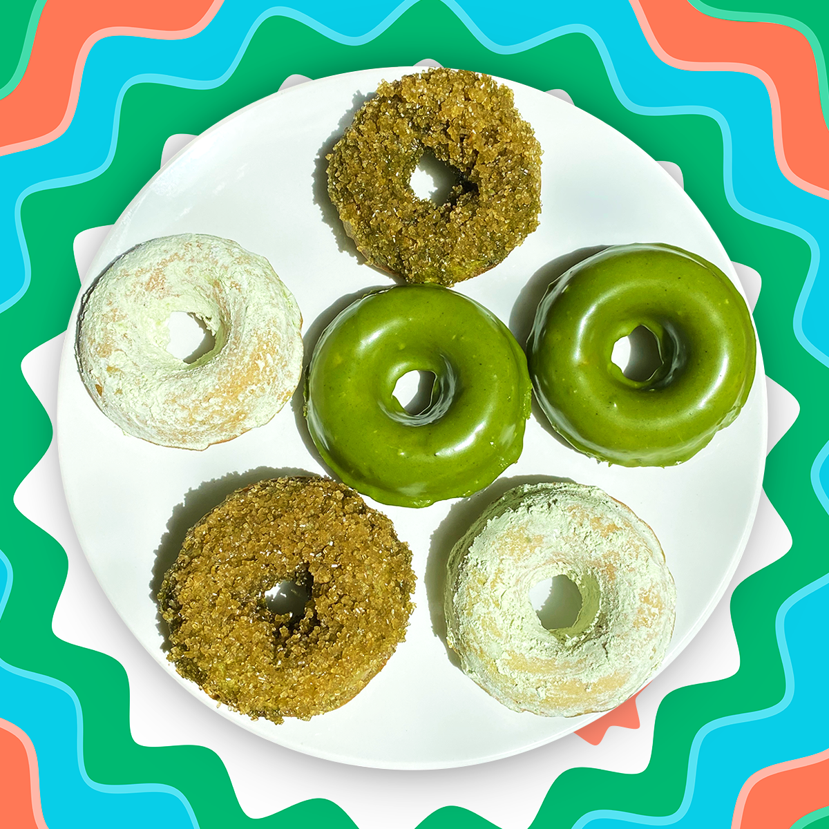 Matcha Baked Donuts