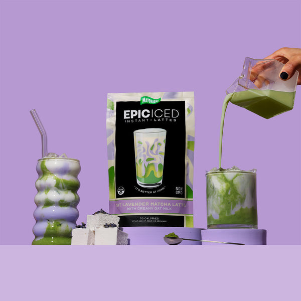 Oat Lavender Matcha Latte